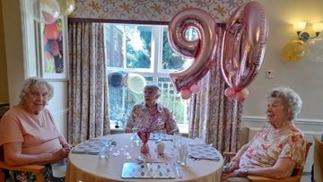 Rowley Park Resident celebrates 90th birthday with English tea party